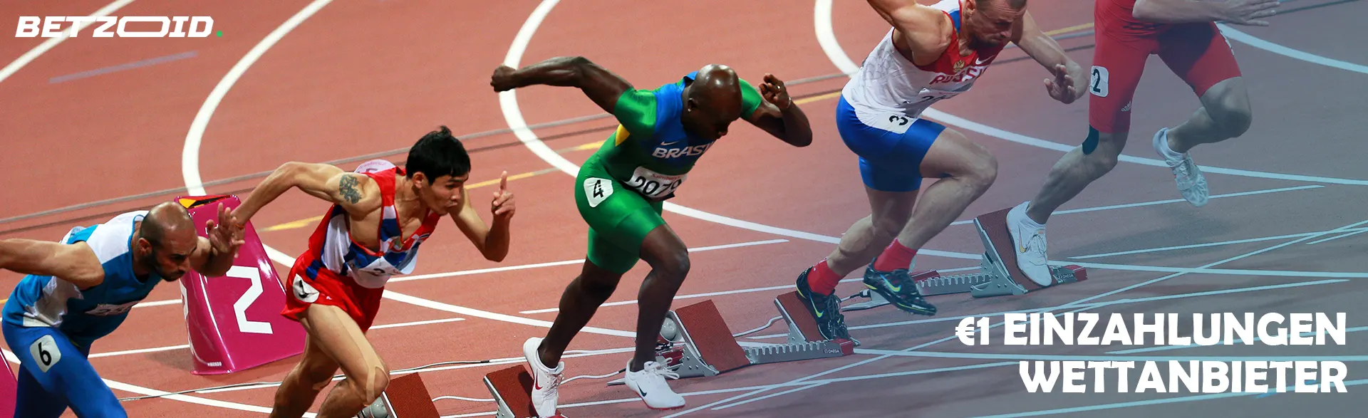 Die Läufer starten von der Laufstrecke.