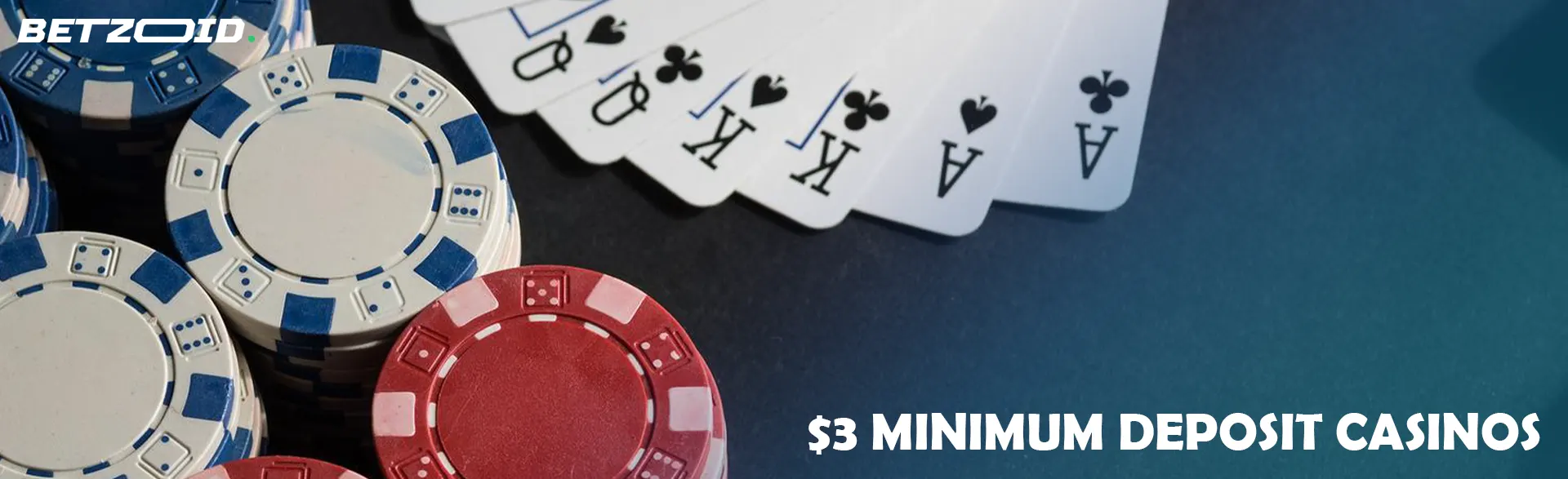 Cards next to casino chips.