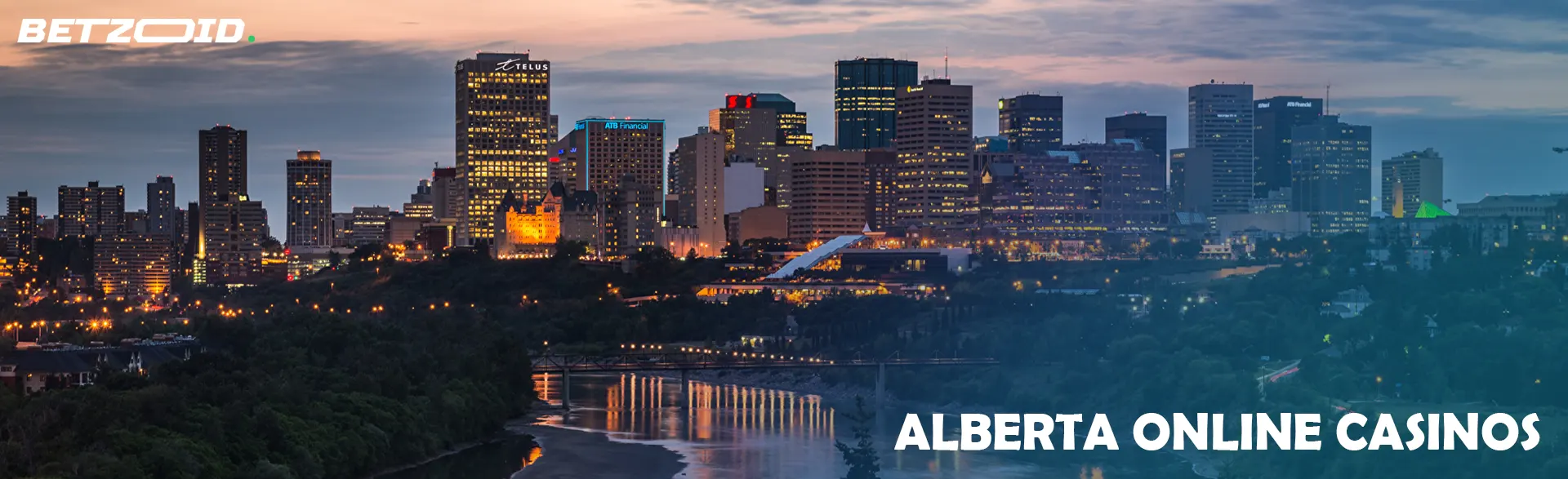 Night view of the city of Alberta.