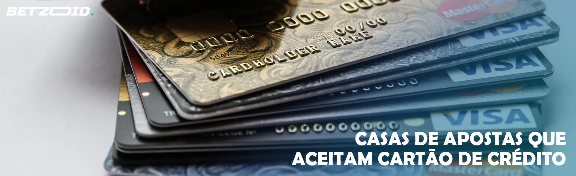 Pilha de cartões de crédito.