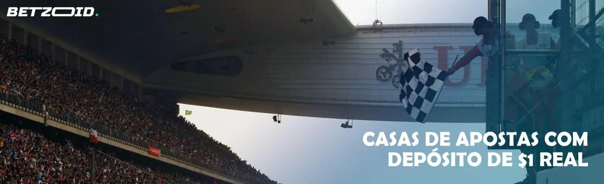 A linha de chegada da corrida de carros.