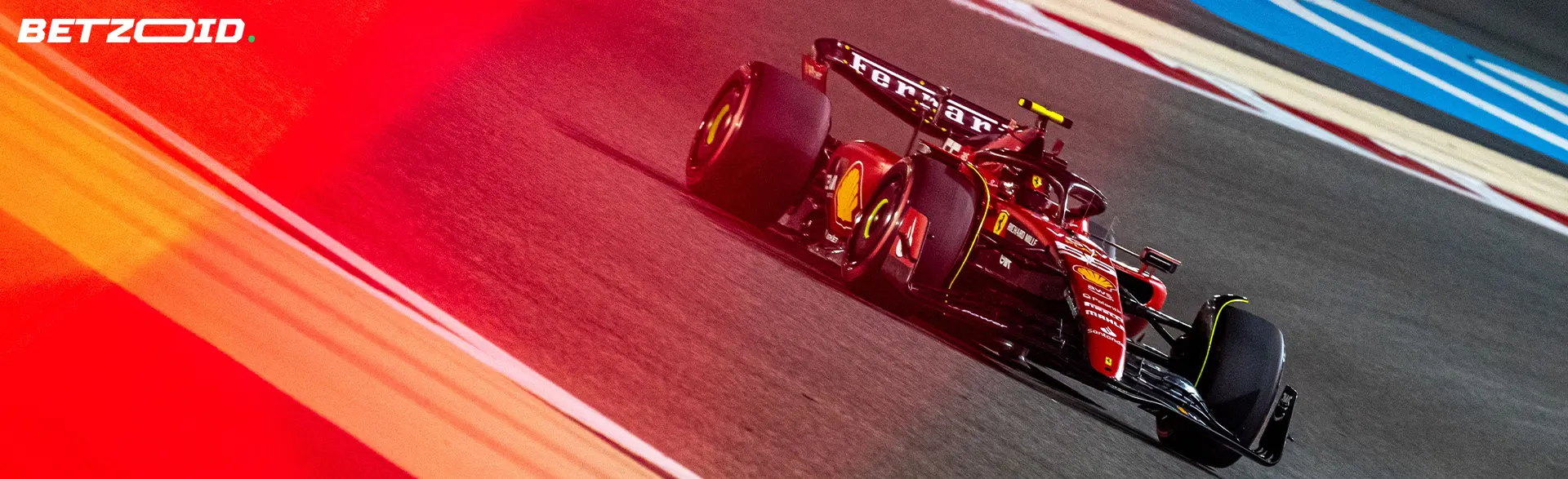 Carro de corrida na pista durante a corrida.