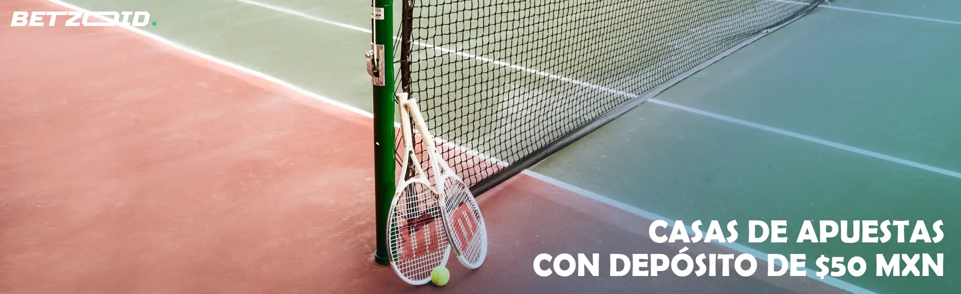 Dos raquetas de tenis y pelotas cerca de la red en la cancha de tenis.