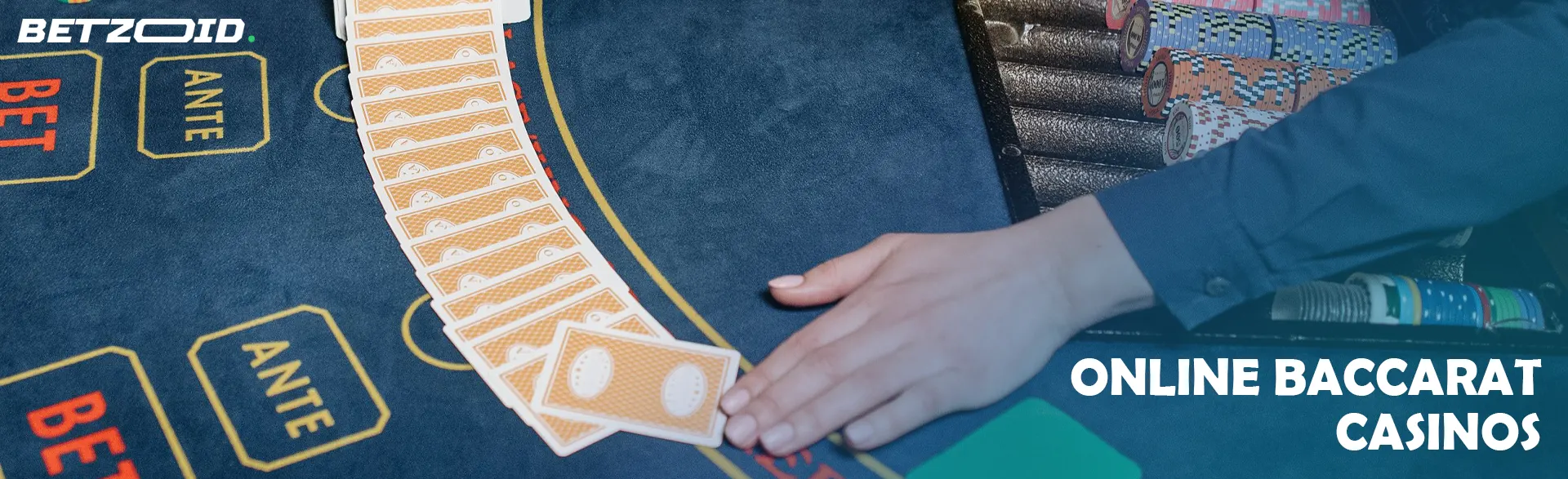 The player laid out the cards on the casino table.