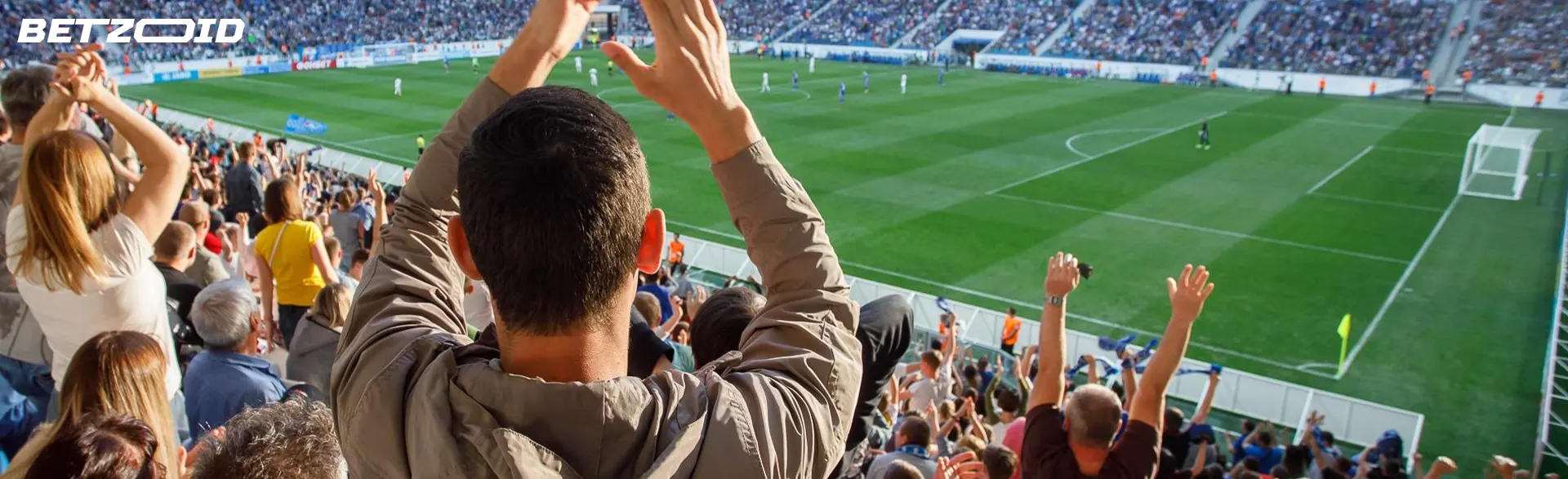 Fans in the stands during the match.
