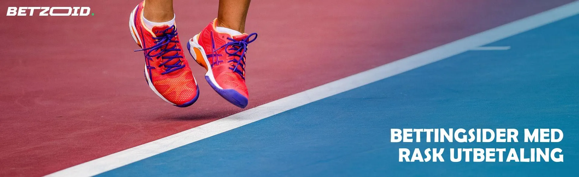 Hoppende idrettsutøver i joggesko på en farget bane.