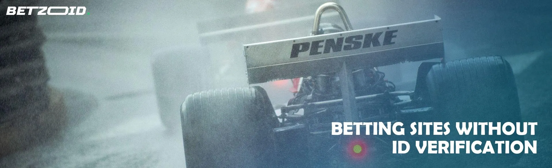 Racing car on the track during the race.