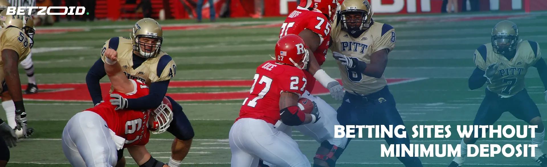 American football players in action during a game.