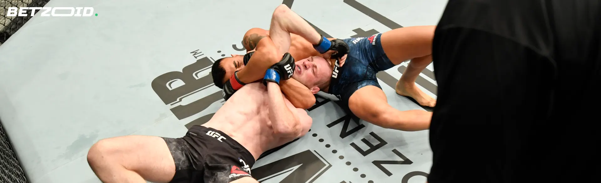 UFCファイターは試合中に戦います。