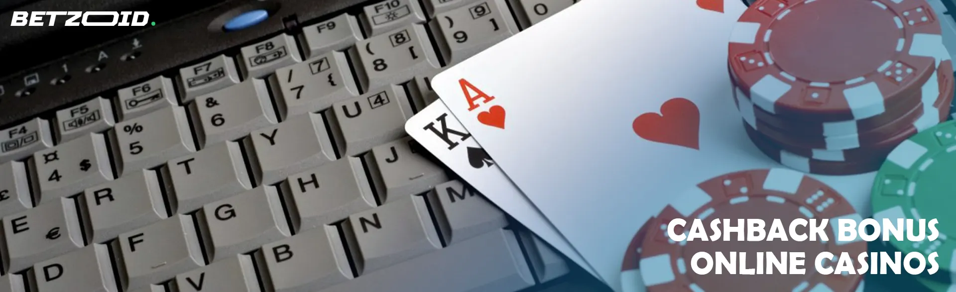 Chips and cards on a laptop keyboard.