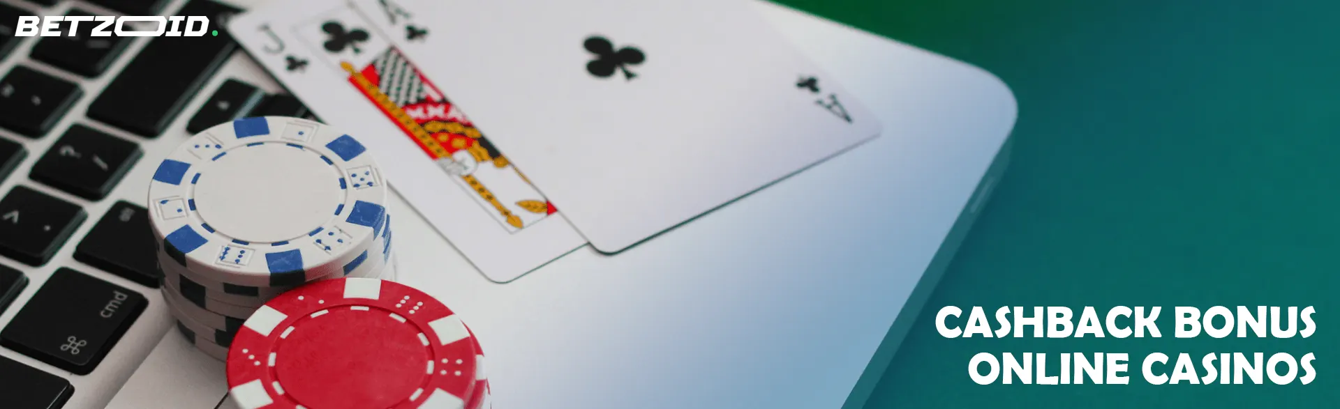 Chips and cards on a laptop.
