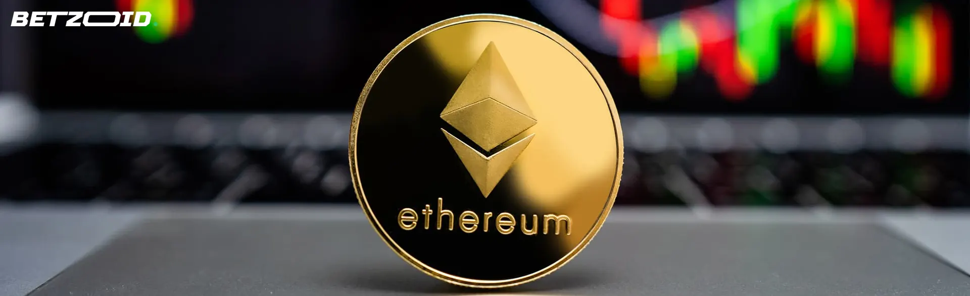 Κέρμα κρυπτονομίσματος Ethereum.