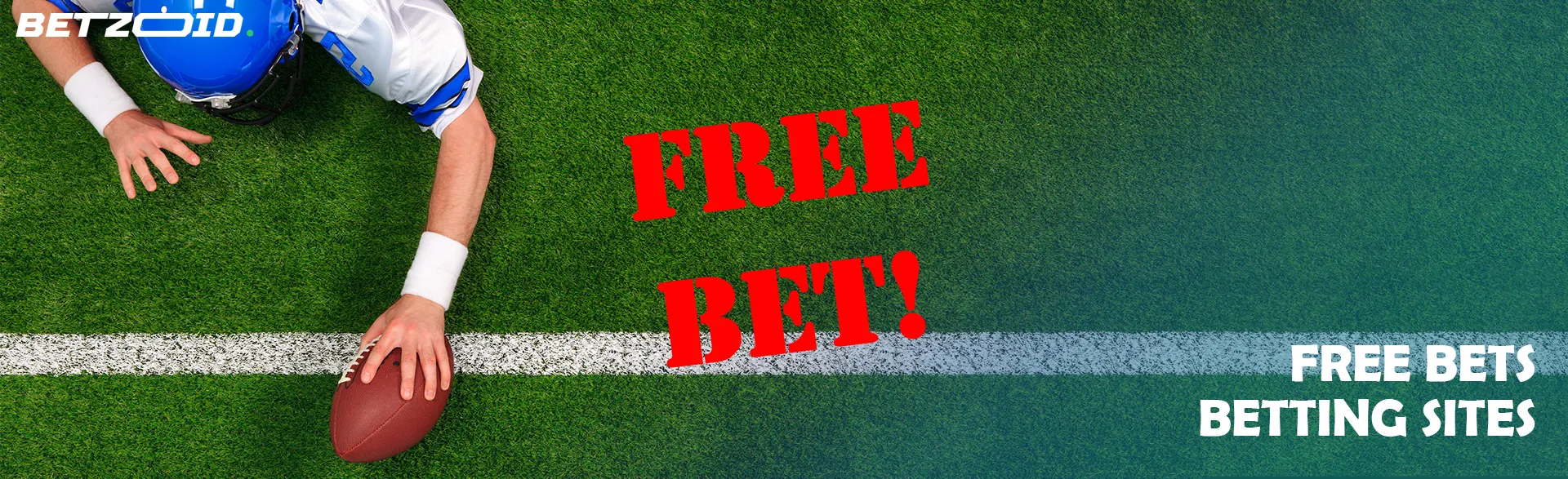 An American football player reaching for the goal line with '