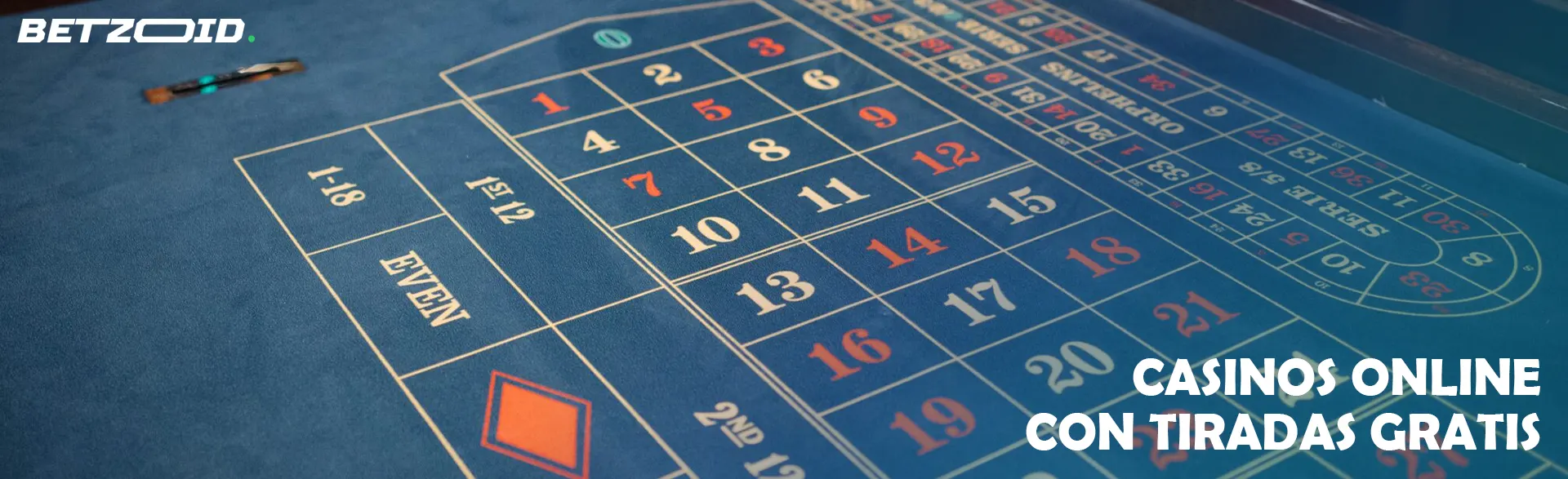 Mesa de ruleta vacía.