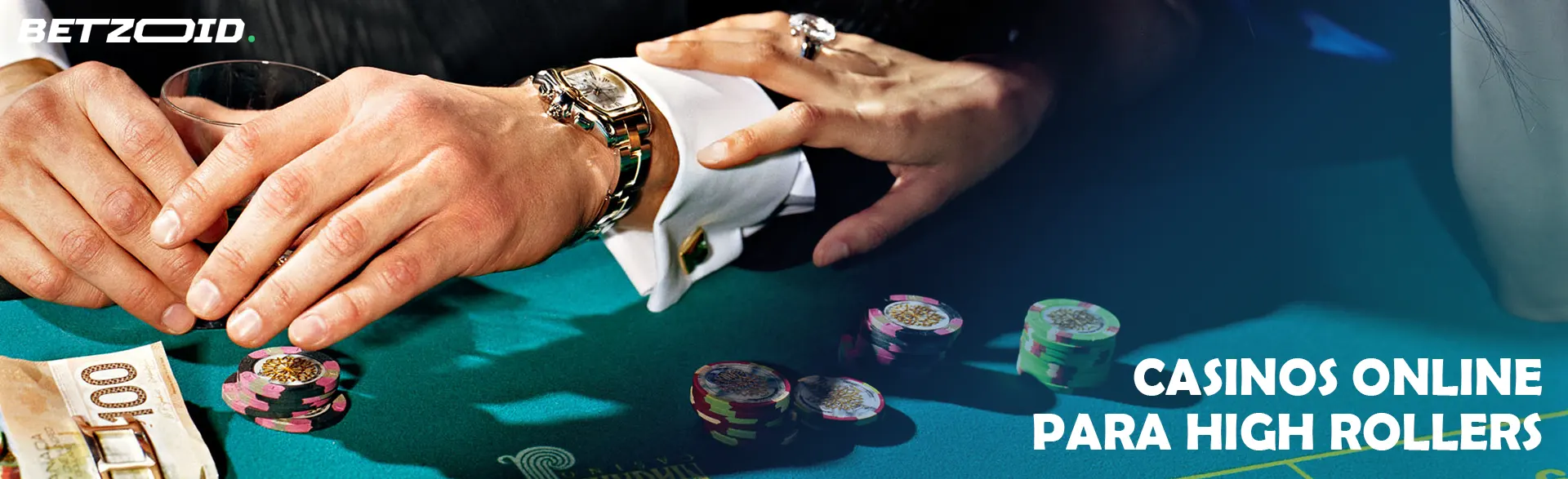 Jugadores en la mesa del casino.