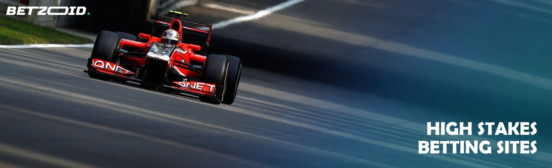 Formula 1 racing car on the track.