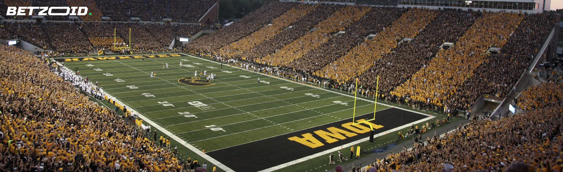 Stadium with fans during the match.