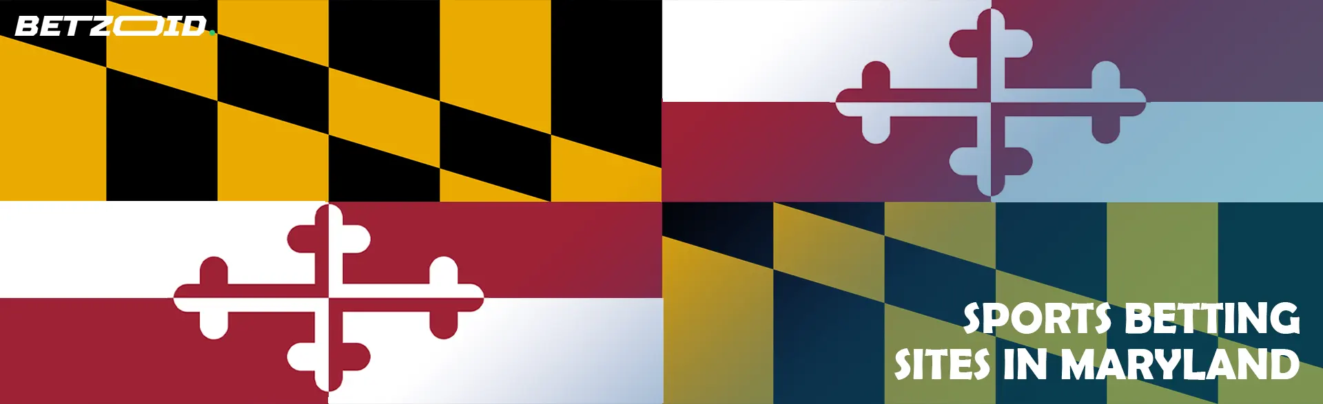 Flag of the state of Maryland.