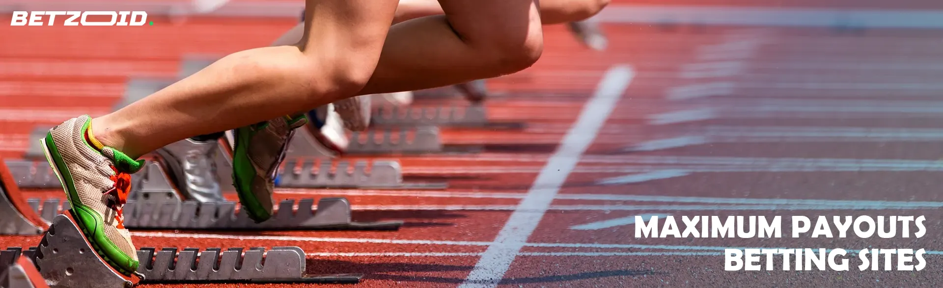 Start of runners on the track.