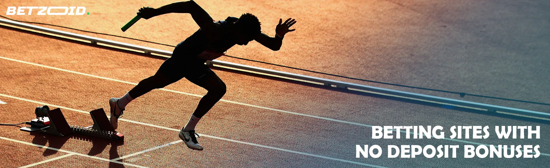 The runner starts with the baton.