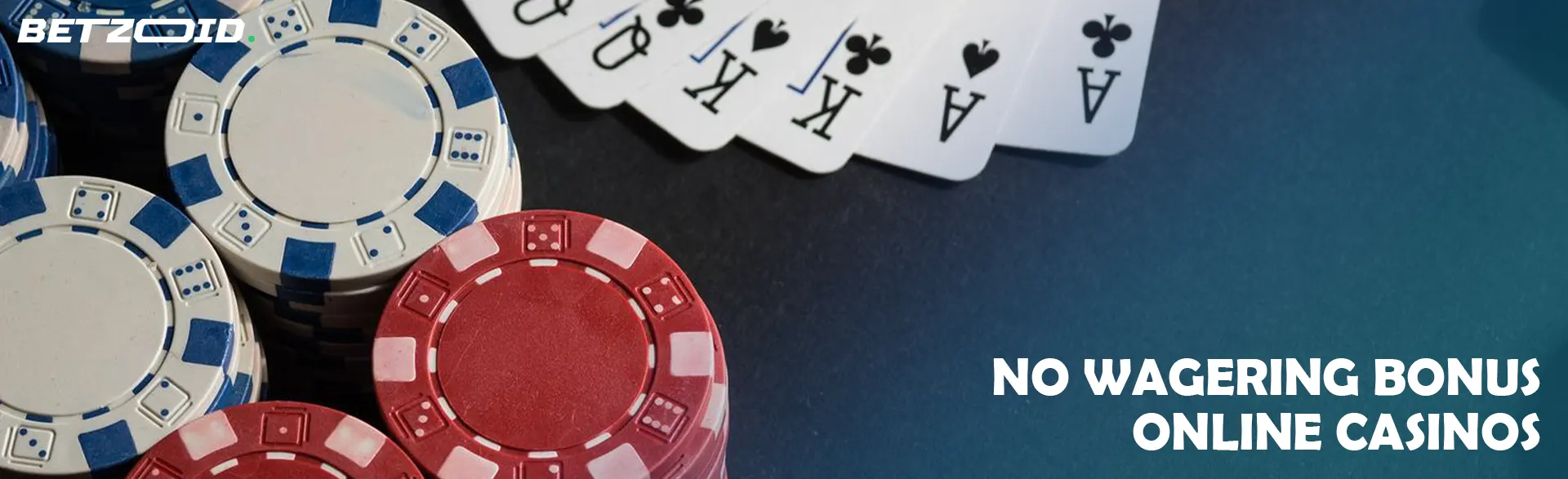 Playing cards next to casino chips.