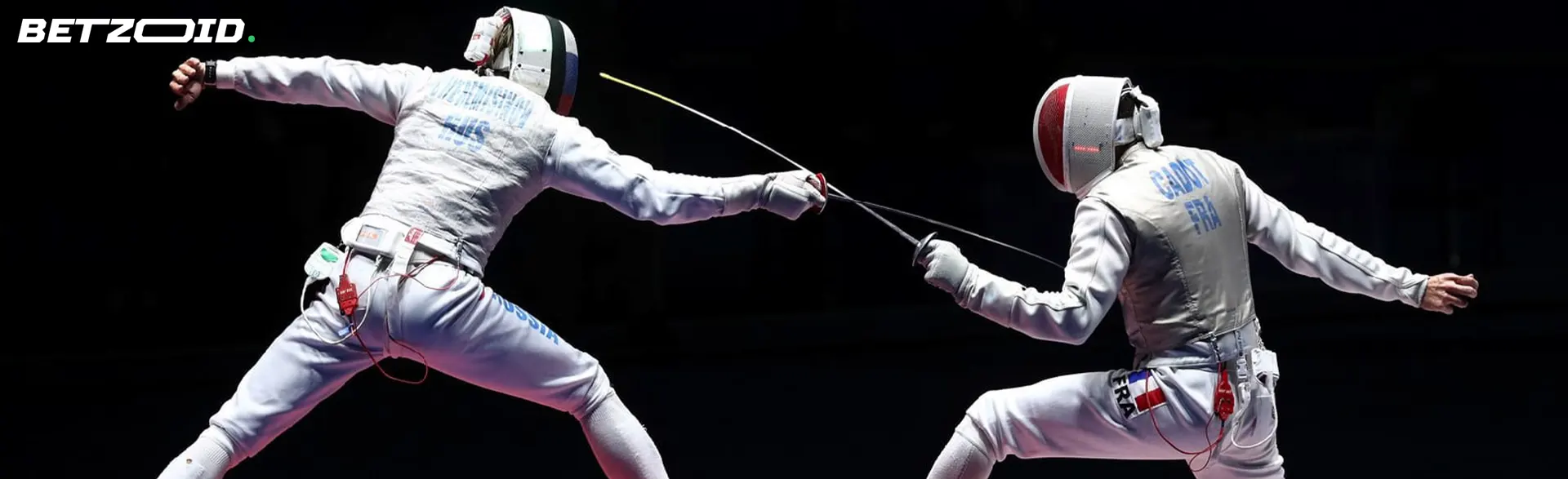 Escrimeurs lors d'un combat. 