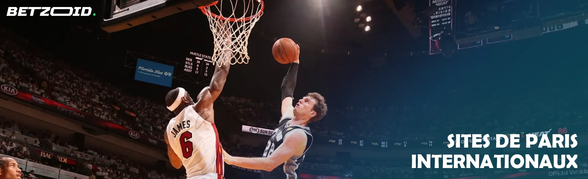 Des basketteurs en action lors d’un match.