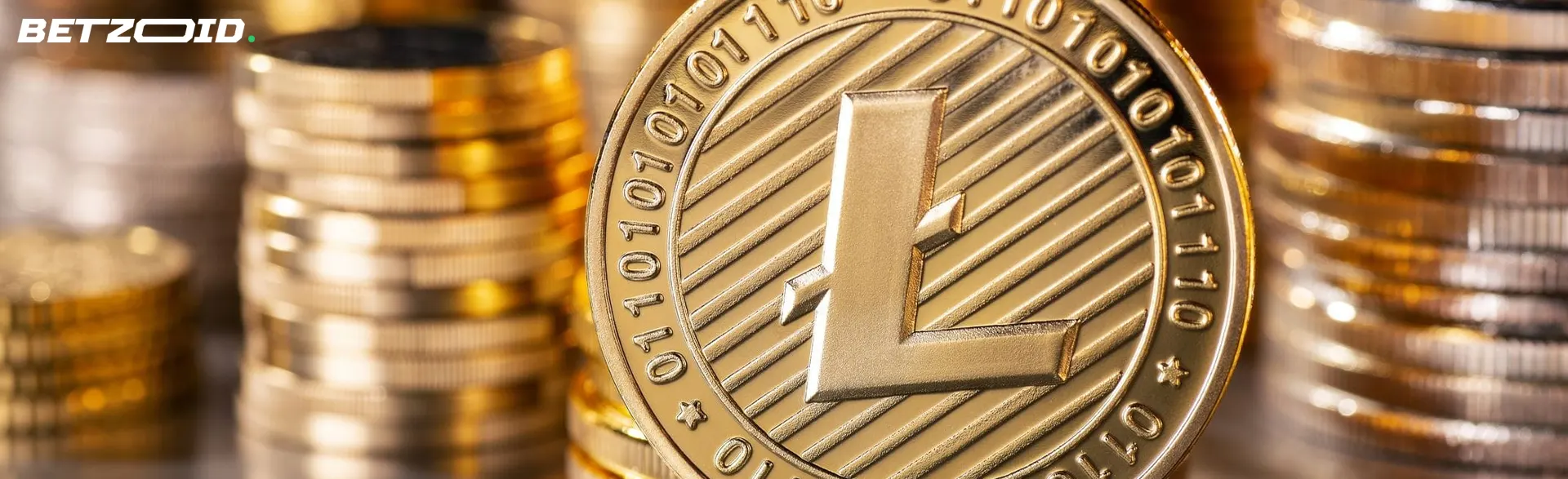 Des pièces de cryptomonnaie Litecoin.