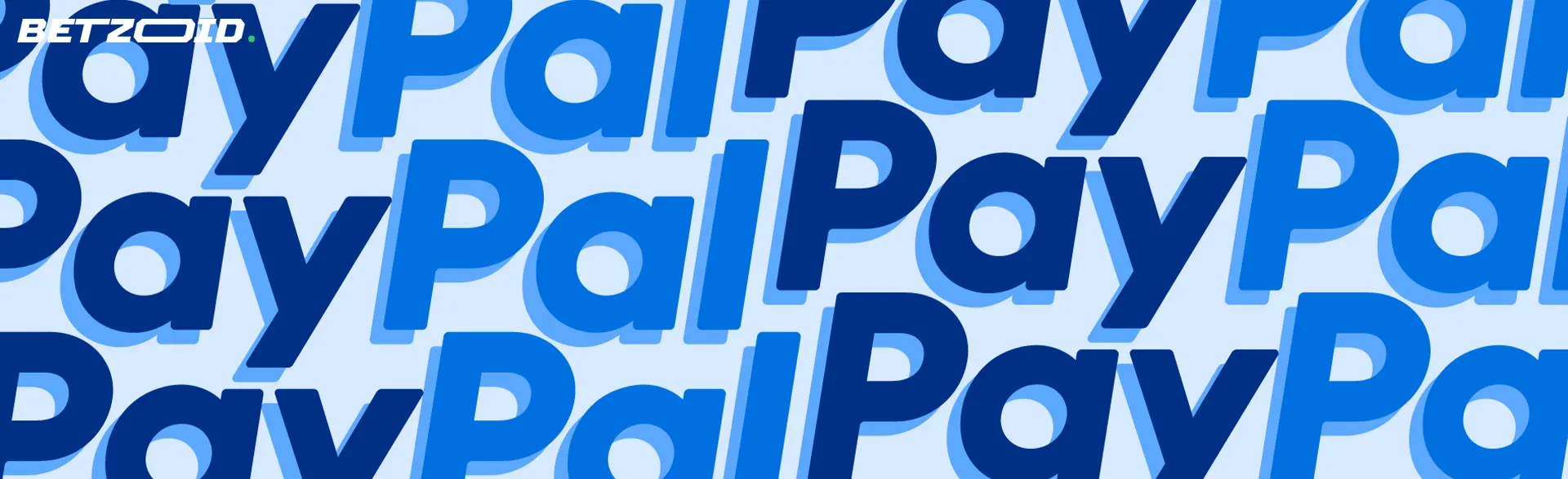 Multiple repetition of the PayPal logo on a light background.