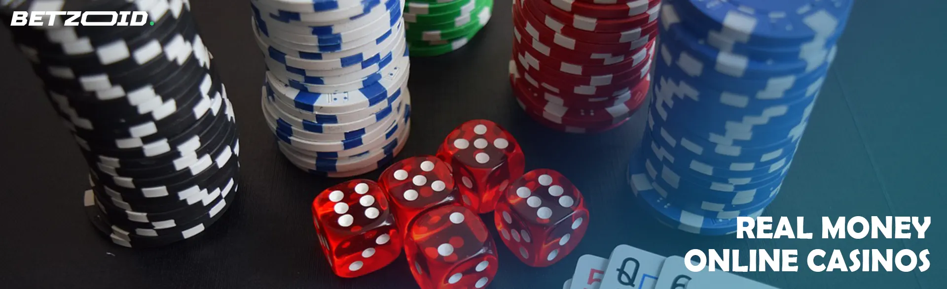 Stacks of chips next to cubes.