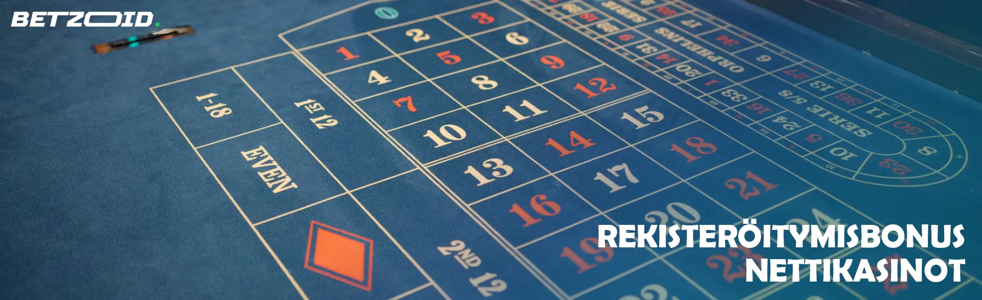 Tyhjä rulettipöytä.