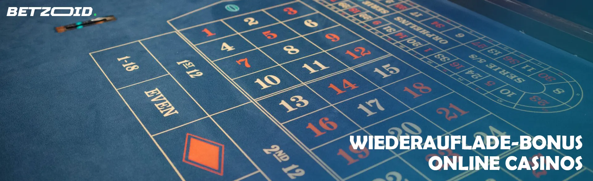 Leerer Roulettetisch.