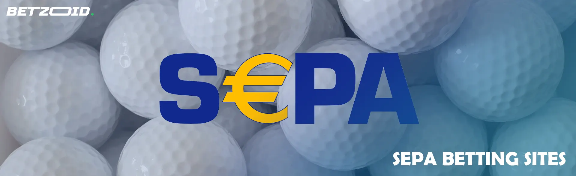 SEPA logo on a background of golf balls.