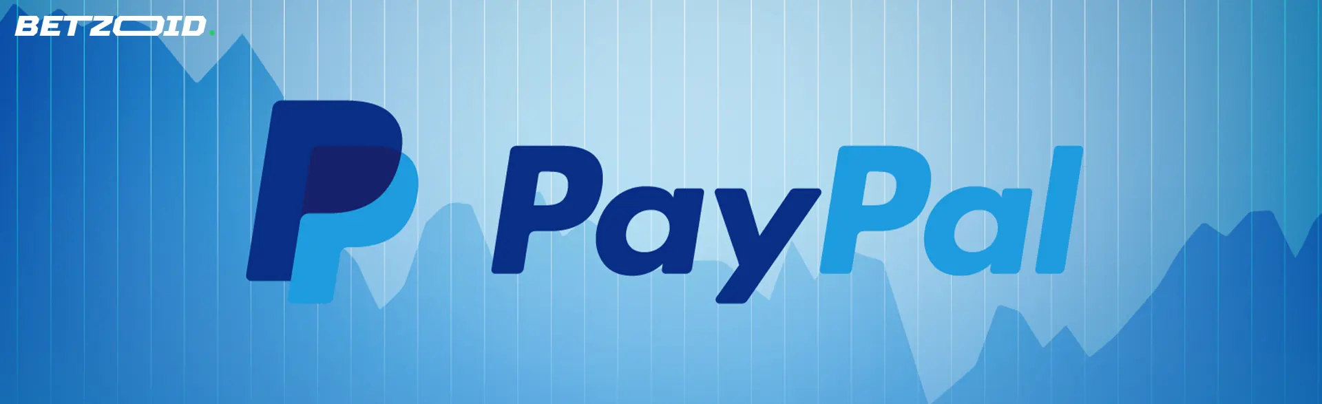 PayPal logo on a blue background.