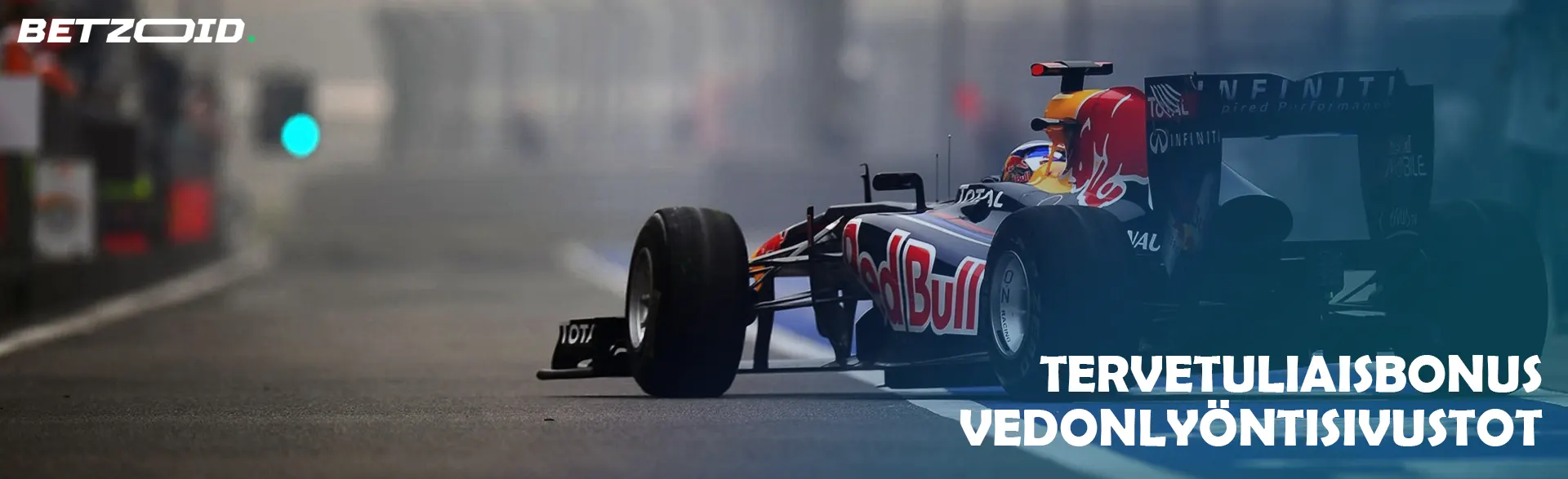 Formula 1-kilpa-auto radalla.