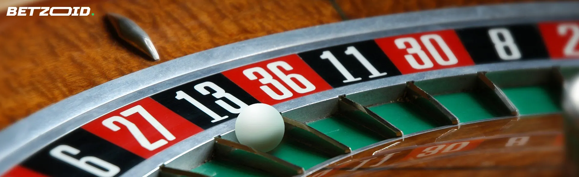 Kugle på roulettehjulet.